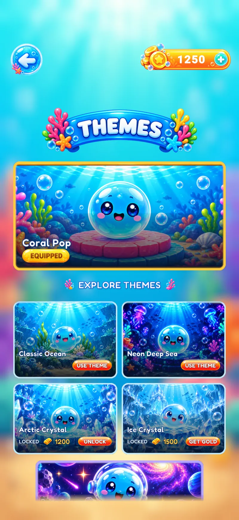 Theme selection